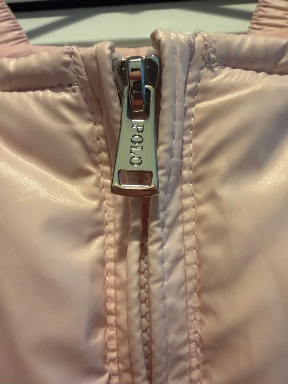 Ralph Lauren Light Pink Puffer Snow Overalls Size 18 months